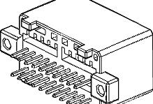 Molex-0681512015 Embases de raccordement et réceptacles PCB Conn Wire to Board HDR 20 POS 2.5mm Solder ST Thru-Hole Tray