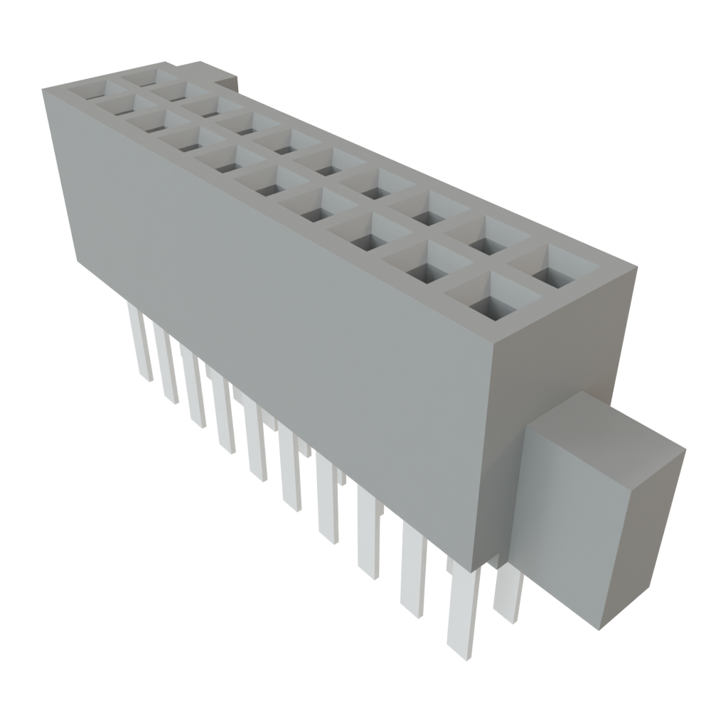 Samtec-SFC-110-T1-L-D 连接器插头及 PCB 插座 Conn Socket Strip SKT 20 POS 1.27mm Solder ST Top Entry Thru-Hole Tube