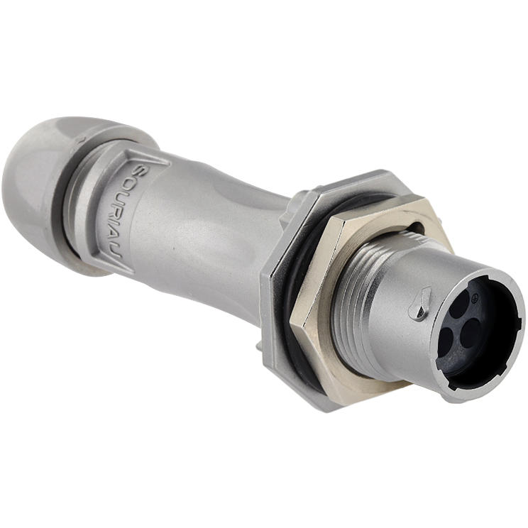 Eaton-UT0X7MS103P Steckverbinder, rund Conn Circular PIN 3 POS Crimp/Screw ST Jam Nut 3 Terminal 1 Port