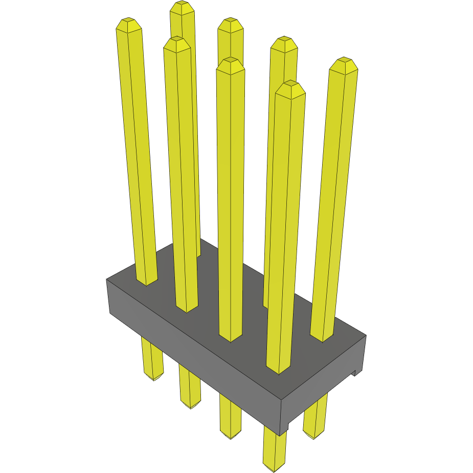Samtec-MTMM-104-09-S-D-355 Steckverbinderleisten und Leiterplattenbuchsen Conn Unshrouded Header HDR 8 POS 2mm Solder ST Top Entry Thru-Hole Bulk