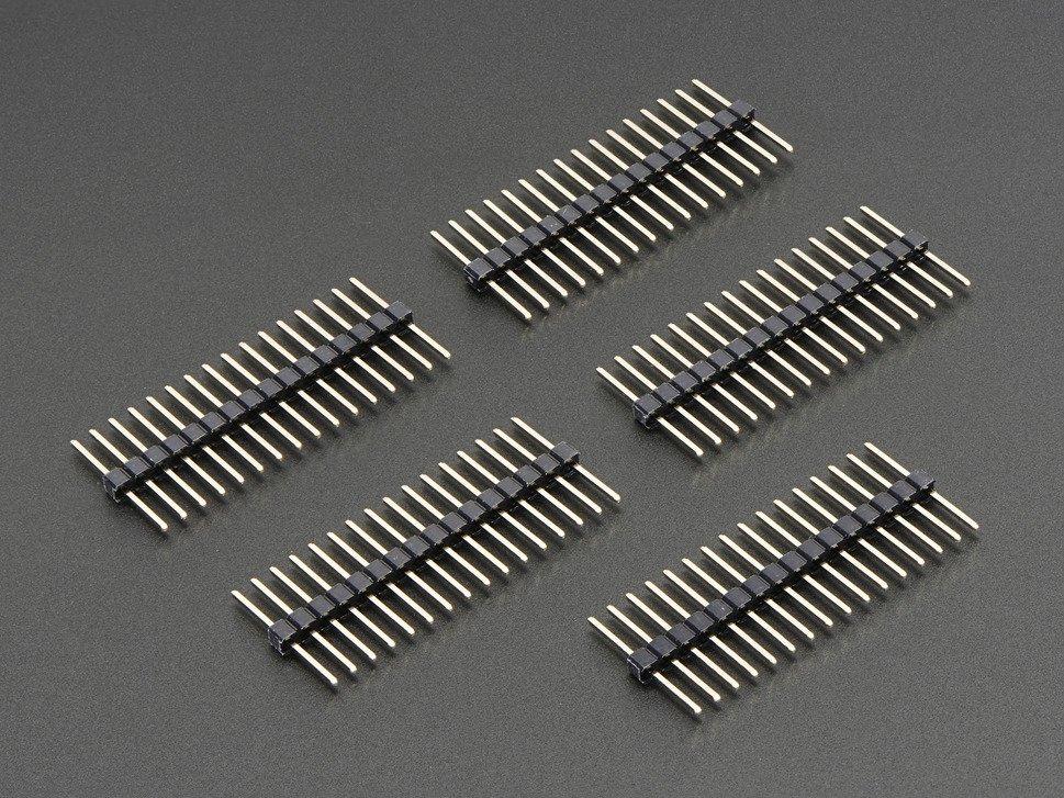 Adafruit Industries-400 Steckverbinderleisten und Leiterplattenbuchsen Conn Unshrouded Header HDR 16 POS 2.54mm Solder ST Thru-Hole
