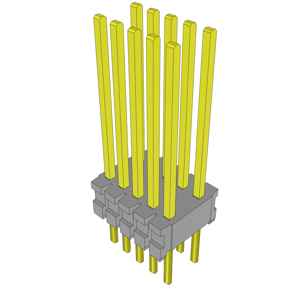 Samtec-TMS-105-56-S-D Steckverbinderleisten und Leiterplattenbuchsen Conn Unshrouded Header HDR 10 POS 1.27mm Solder ST Top Entry Thru-Hole Bulk
