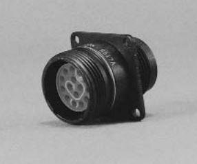 Cinch Connectivity Solutions-MS24264R12T3SN-LC Connector Circular Conn Circular SKT 3 POS Crimp ST Flange Mount 3 Terminal 1 Port