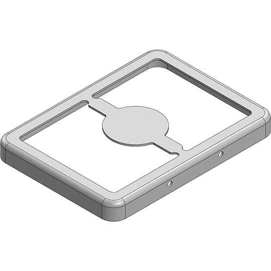Masach Tech-MS209-20F-NS null 20.9 x 15.3 x 2mm Two-piece Drawn-Seamless RF Shield/EMI Shield FRAME (Nickel-Silver)