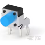 TE Connectivity-1825027-8 Conmutador táctil Switch Tactile OFF (ON) SPST Round Button PC Pins 0.05A 24VDC 1.57N Thru-Hole Loose