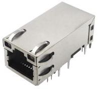 Bel Fuse-G27-122T-066C Raccordement téléphone et télécom Conn RJ-45 RCP 8 POS 1.02mm Solder RA Thru-Hole 20 Terminal 1 Port