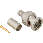 Conn BNC 0Hz to 4GHz 75Ohm Crimp ST Cable Mount PL Gold