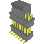 Conn Board Stacker HDR 14 POS 1.27mm Solder ST Top Entry SMD FLEX STACK™ Tube