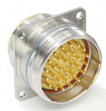 Deutsch Group-EN2997YE01203MN Connettore circolare Conn Circular PIN 3 POS Solder ST Flange Mount 3 Terminal 1 Port