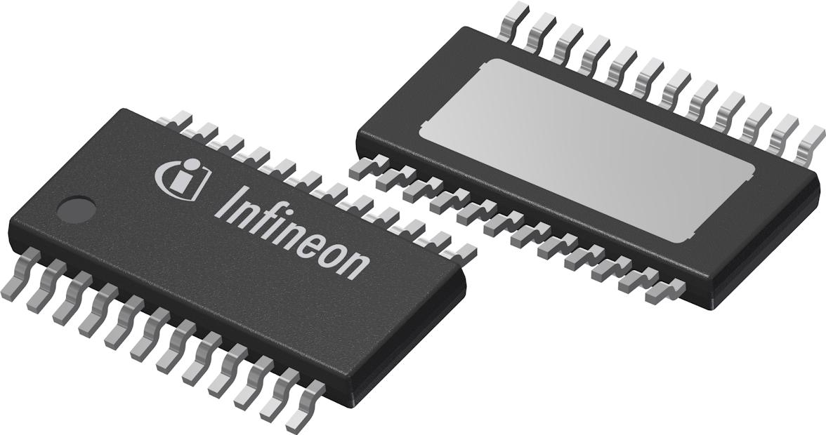 Infineon Technologies AG-TLD5191ESXUMA1 Pilote DEL LED Driver 7000uA Supply Current Automotive 24-Pin TSDSO EP T/R
