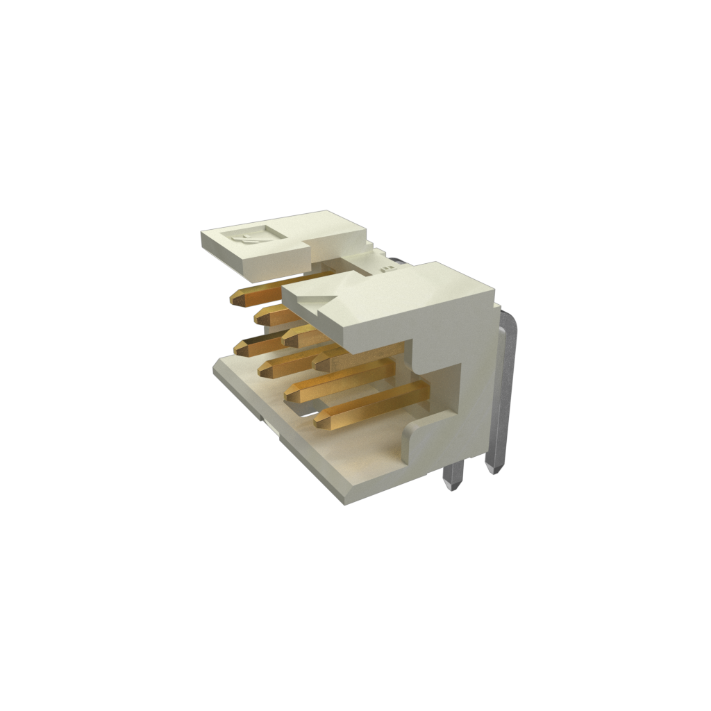 Amphenol Communications Solutions-98464-G61-10ULF Connector Headers and PCB Receptacles Minitek®, Board/Wire to Board Connectors, Shrouded Header - Through Hole - Double row - 10 Positions - 2mm (0.079inch) - Right Angle
