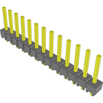 Conn Unshrouded Header HDR 13 POS 2.54mm Solder ST Top Entry Thru-Hole Bulk