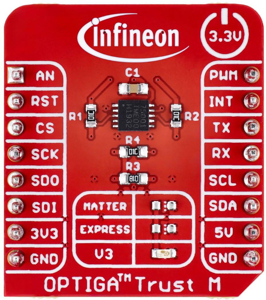 Infineon Technologies AG-TRUSTMV3SHIELDTOBO1 Placas y kits de desarrollo del sistema integrado OPTIGA Trust M Shield