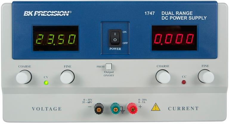 B&K Precision-1747 Bench Power Supplies Dual Range DC Power Supply, 30V, 10A or 60V, 5A