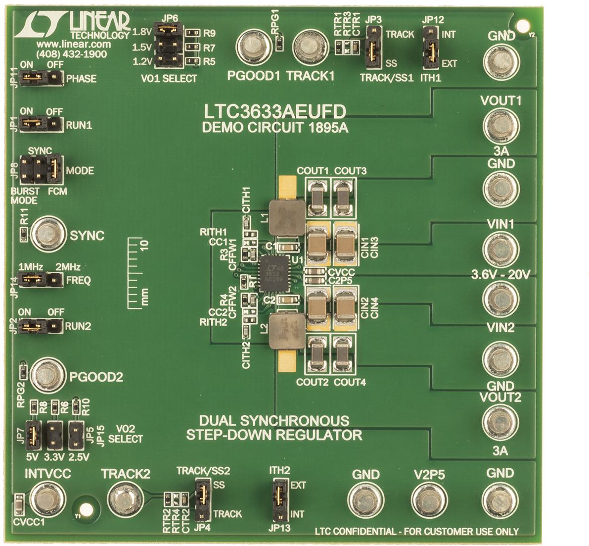 Analog Devices-DC1895A Energiemanagement, Entwicklungsplatinen und -kits Power Demonstration circuit