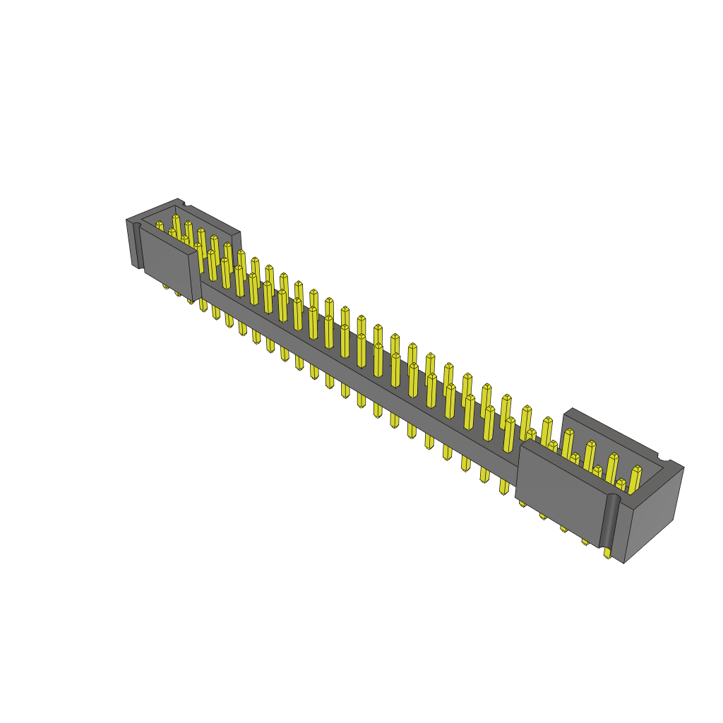 Samtec-TMMH-128-01-S-D-ES Steckverbinderleisten und Leiterplattenbuchsen Conn Shrouded Header HDR 56 POS 2mm Solder ST Top Entry Thru-Hole Bulk