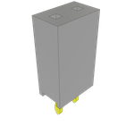 Conn Socket Strip SKT 2 POS Solder ST Top Entry Thru-Hole Bulk