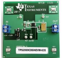 Texas Instruments-TPS2069CDGNEVM-635 Cartes et kits de développement de gestion de la puissance TPS2069CDGN USB Power Switch Evaluation Board