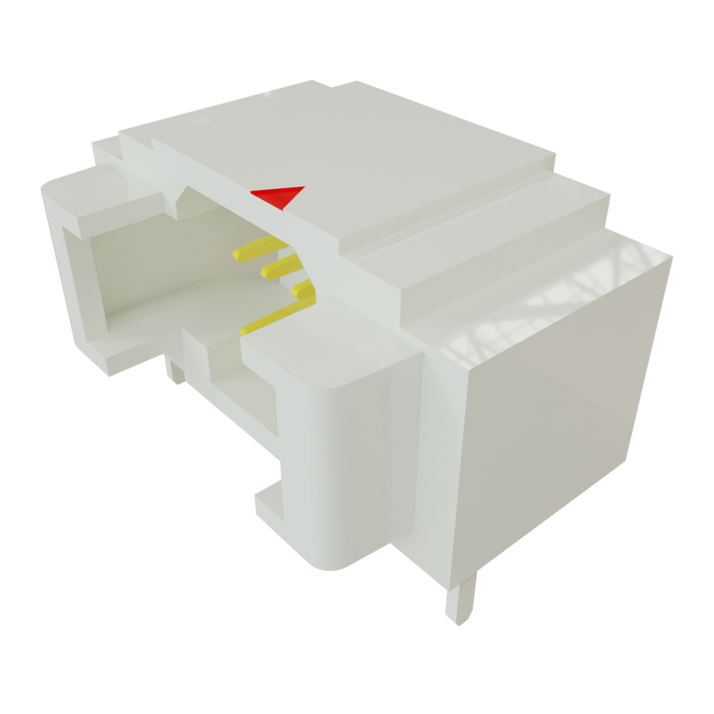 Samtec-T1M-03-GF-DH Steckverbinderleisten und Leiterplattenbuchsen Conn Shrouded Header (4 Sides) HDR 6 POS 1mm Solder RA Side Entry SMD Micro Mate™ T/R