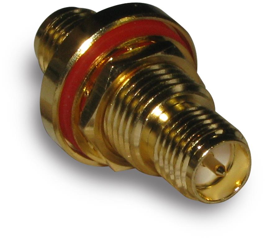 Amphenol RF-132170-10RP-RP RF-Steckverbinder Conn SMA Adapter 0Hz to 18GHz 50Ohm ST Panel Mount F/F Gold