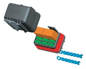 GEP Power Products-FRH-A24-C Accesorios del conector Connector Accessories Cover Straight Polybutylene Terephthalate