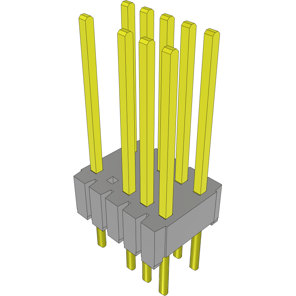 Samtec-HTMS-105-54-H-D-003 Steckverbinderleisten und Leiterplattenbuchsen Conn Unshrouded Header HDR 10 POS 1.27mm Solder ST Thru-Hole Layer