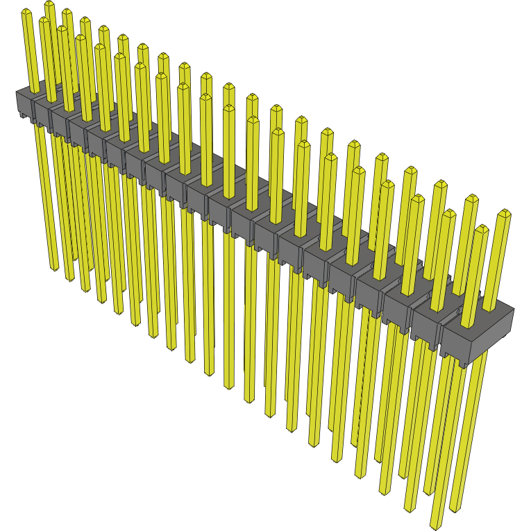 Samtec-TSW-120-30-L-D 连接器插头及 PCB 插座 Conn Unshrouded Header HDR 40 POS 2.54mm Solder ST Top Entry Thru-Hole Bulk