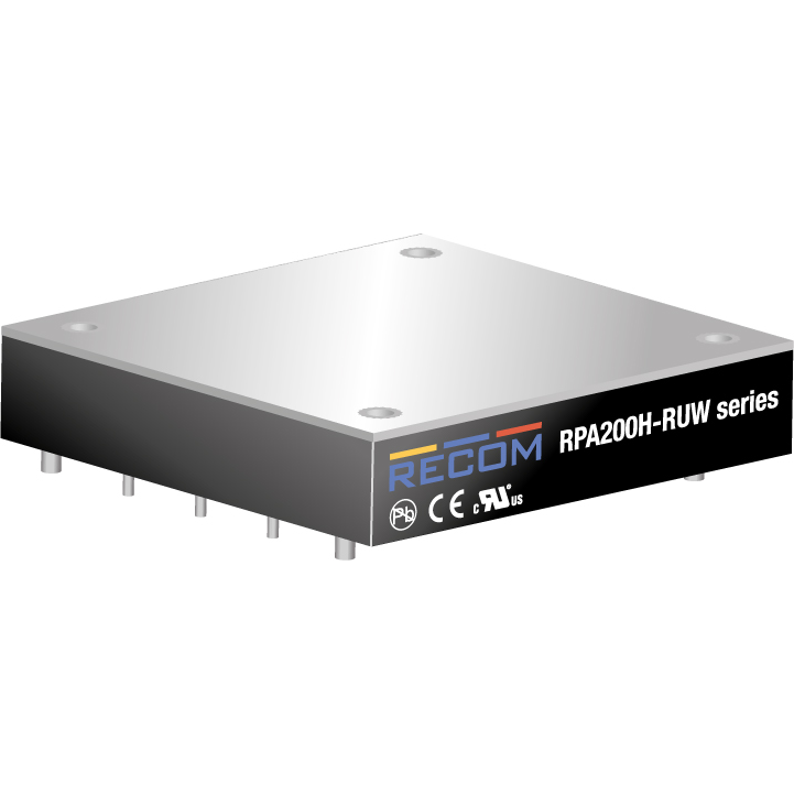 RECOM Power-RPA200H-11024SRUW/P DC/DC-Wandler und Spannungsreglermodul Module DC-DC 110VIN 1-OUT 24V 8.5A 200W 10-Pin Half-Brick Tube