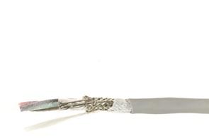 Alpha Wire-78324 SL005 Kabel, Mehrleiter Shielded Multi-Conductor Cable Tape Modified Polyphenylene Ether/Polyethylene 4Conductors 24AWG 4.24mm 300VAC Slate Modified Polyphenylene Ether/Polyethylene 30.48m Spool