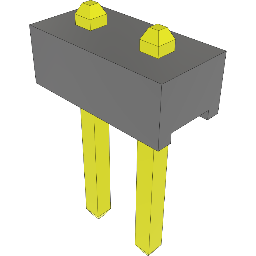 Samtec-MTMM-102-02-S-S-020 Connector Headers and PCB Receptacles Conn Unshrouded Header HDR 2 POS 2mm Solder ST Top Entry Thru-Hole Bulk