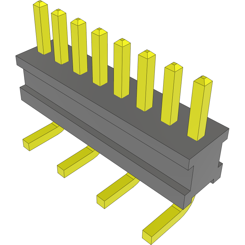 Samtec-FTR-108-02-G-S Connector Headers and PCB Receptacles Conn Unshrouded Header HDR 8 POS 1.27mm Solder ST Top Entry SMD Tube