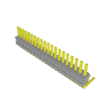 Conn Unshrouded Header HDR 20 POS 1.27mm Solder RA Side Entry Thru-Hole Tube