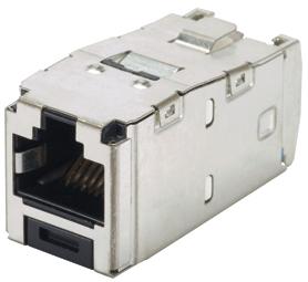 Panduit-CJS5E88TGY Connector Telephone and Telecom Conn RJ-45 F 8 POS IDT ST Cable Mount 8 Terminal 1 Port Cat 5e