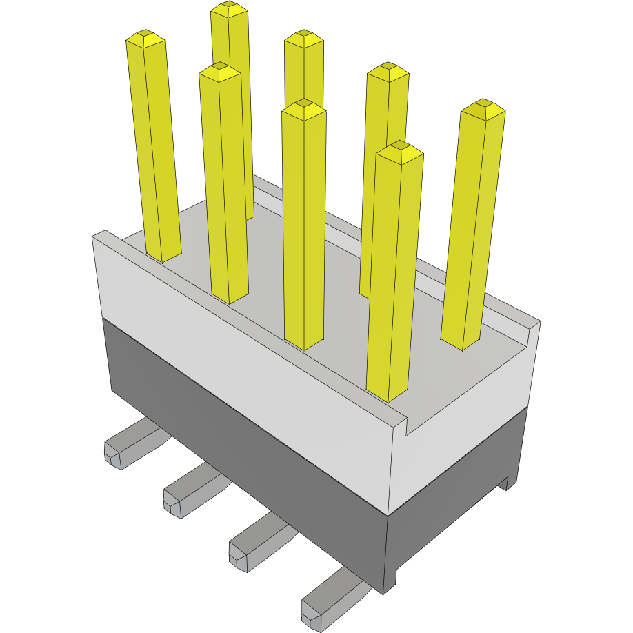 Samtec-HW-04-08-F-D-251-SM Connector Headers and PCB Receptacles Conn Board Stacker HDR 8 POS 2.54mm Solder ST Top Entry SMD Layer