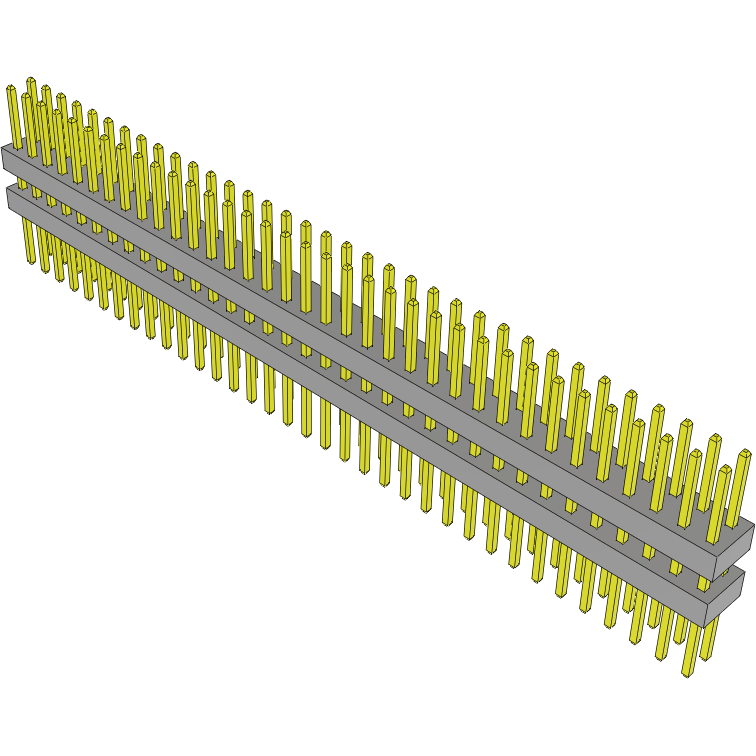 Samtec-TW-35-06-S-D-230-220 Steckverbinderleisten und Leiterplattenbuchsen Conn Board Stacker HDR 70 POS 2mm Solder ST Top Entry Thru-Hole Bulk