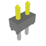 Conn Unshrouded Header HDR 2 POS Solder ST Top Entry Thru-Hole Bulk
