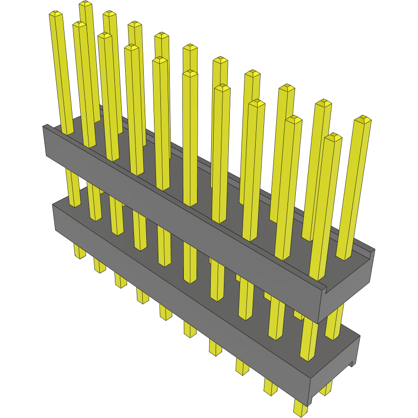 Samtec-DW-10-10-T-D-375 连接器插头及 PCB 插座 Conn Board Stacker HDR 20 POS 2.54mm Solder ST Top Entry Thru-Hole Bulk