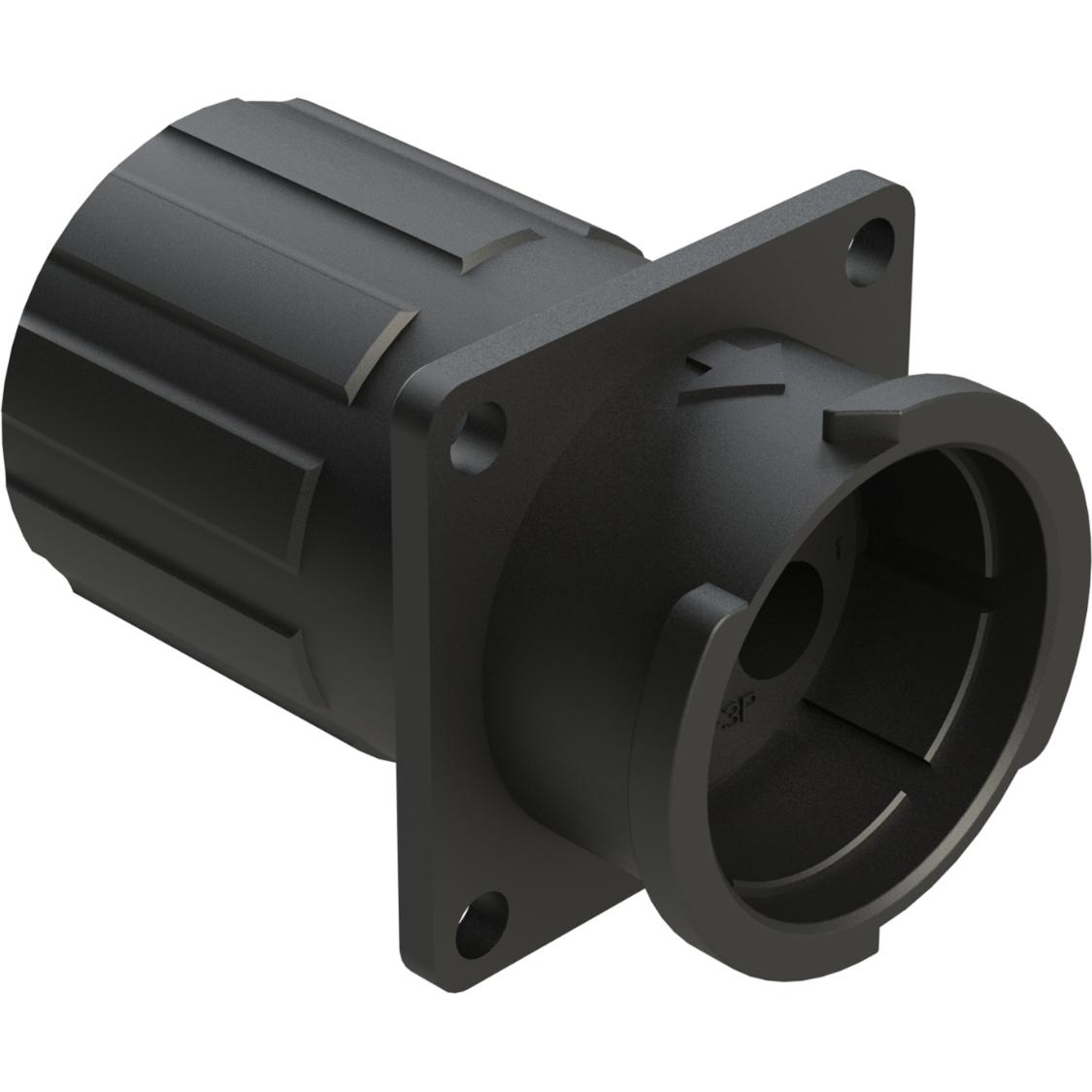 Amphenol-FLS014N3PHEC03 Conector circular Conn Circular PIN 3 POS Crimp ST Flange Mount 3 Terminal 1 Port Bag