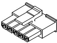 Molex-0436450708 Einzeladersteckverbinder, Gehäuse Conn Housing F 7 POS 3mm Crimp ST Cable Mount Black Micro-Fit 3.0™ Bag