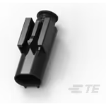 Conn Housing PL 2 POS 4mm Crimp ST Cable Mount Black