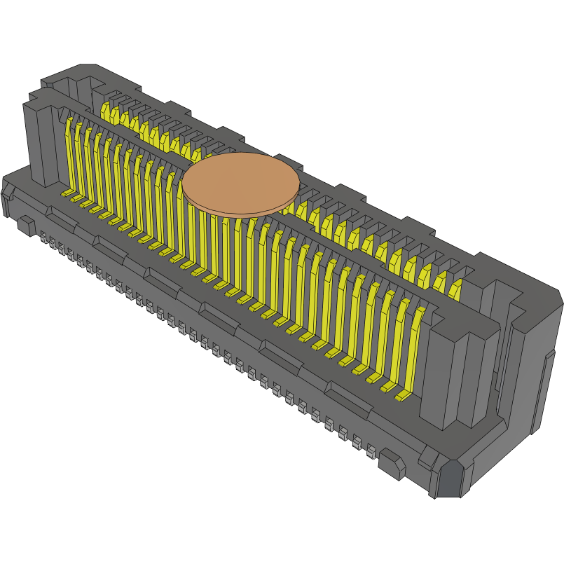 Samtec-LSHM-130-03.0-S-DV-A-N-K-TR Steckverbinderleisten und Leiterplattenbuchsen Conn Socket and Terminal Strip HDR/SKT 60 POS 0.5mm Solder ST Top Entry SMD Razor Beam™ T/R