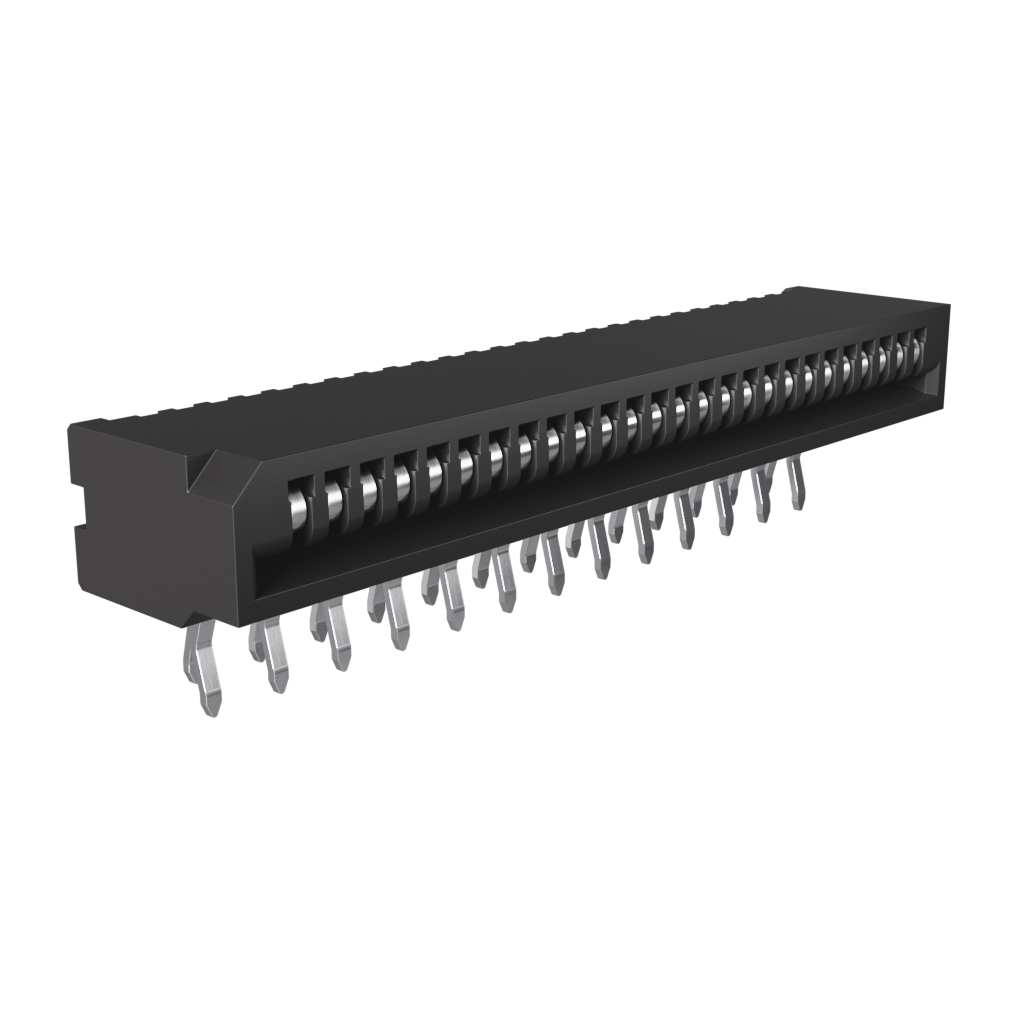 Amphenol Communications Solutions-HLW26R-2C7LF Connettore FFC-FPC 1.00mm Flex Connectors, HLW-R series, 26 Position, Side Entry Non-ZIF Connector, 1mm (0.039inch) Pitch, Kinked Terminal