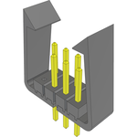 Conn Unshrouded Header HDR 8 POS 2.54mm Solder ST Top Entry Thru-Hole Bulk