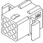 Molex-0050361871 Einzeladersteckverbinder, Gehäuse Conn Housing RCP 9Power POS 3.68mm Crimp ST Cable Mount Natural Bag