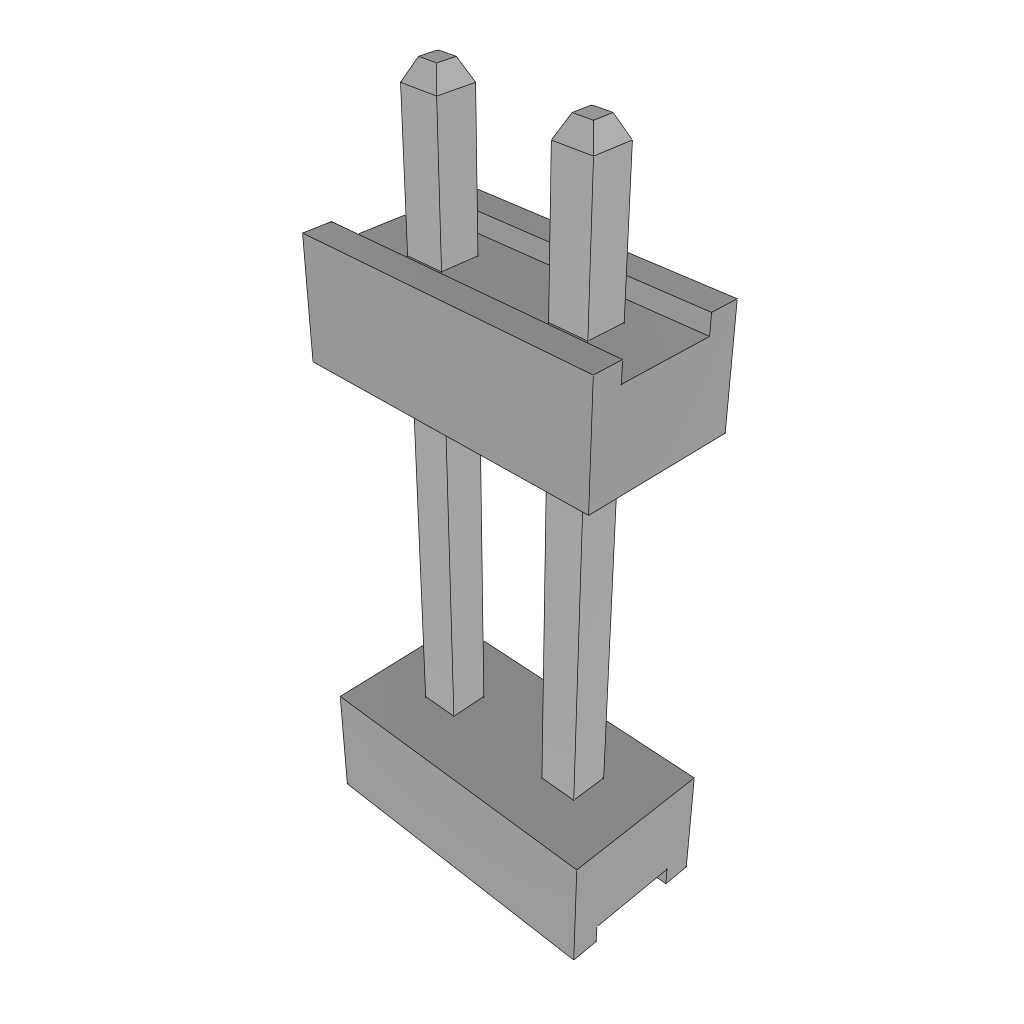 Samtec-TW-02-02-T-S-178-100 Piastre connettori e prese PCB Conn Board Stacker HDR 2 POS 2mm Solder ST Top Entry Thru-Hole Bulk