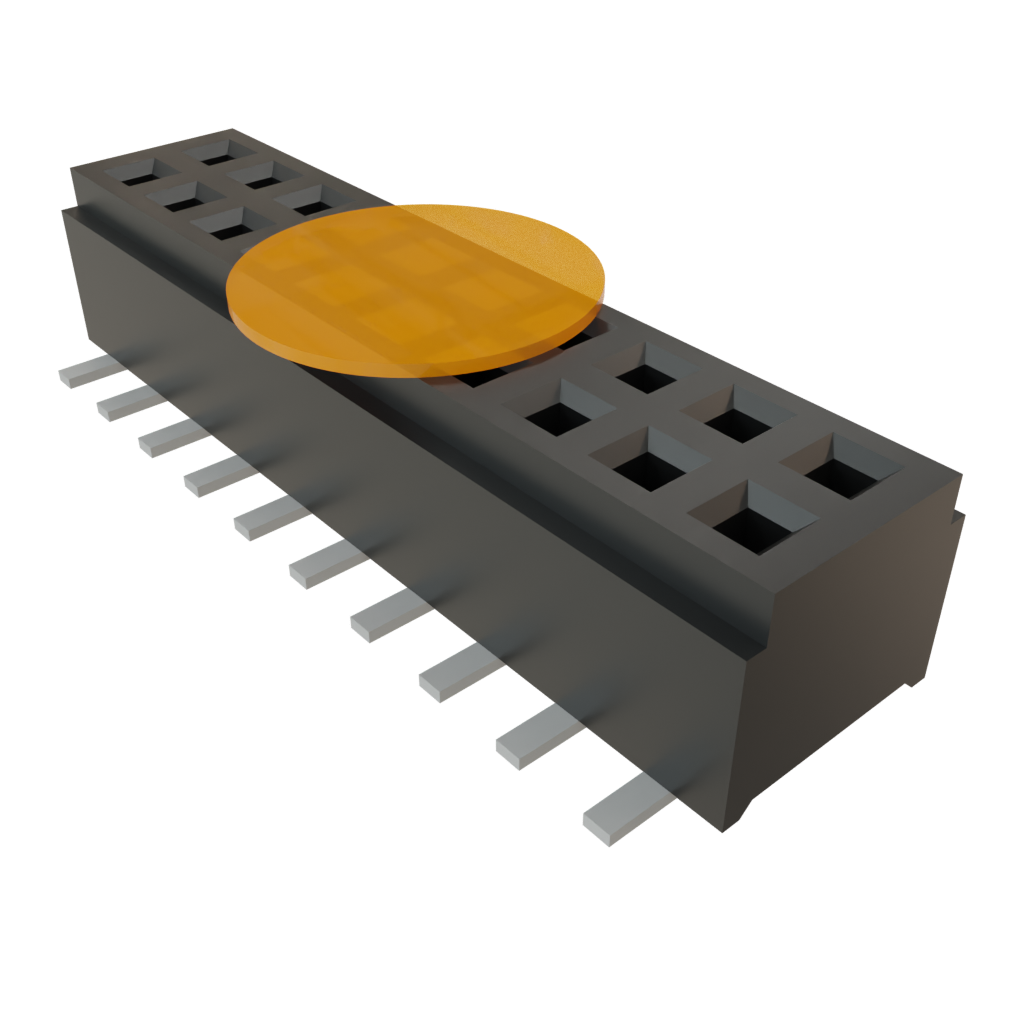 Samtec-CLM-110-02-F-D-K Steckverbinderleisten und Leiterplattenbuchsen Conn Micro Socket Strip SKT 20 POS 1mm Solder ST SMD Tube