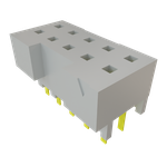 Conn Socket Strip SKT 10 POS 2mm Solder ST Top Entry Thru-Hole Tube