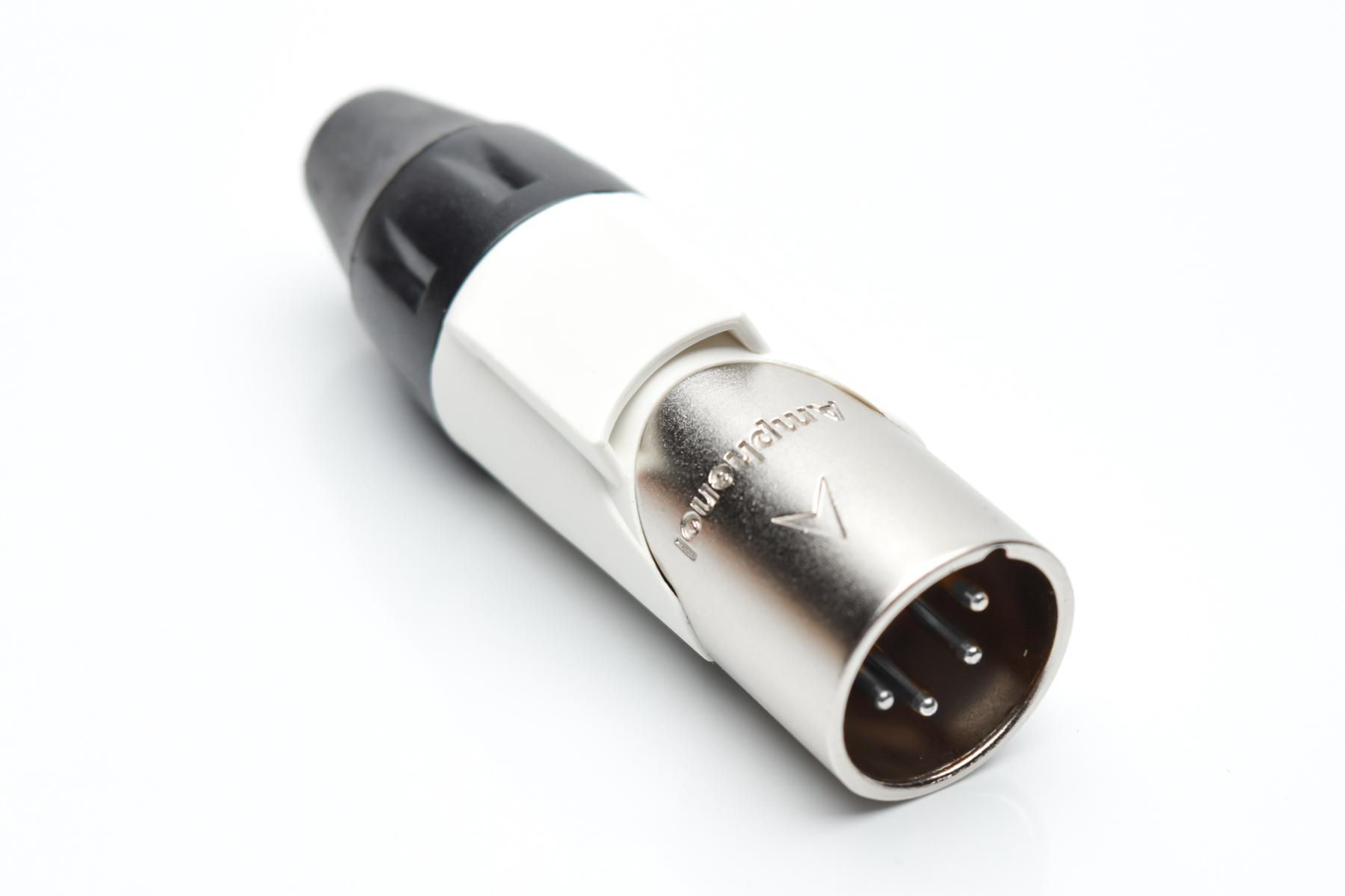 Amphenol-AX4M9M Steckverbinder für Audio und Video Conn XLR Connector M 4 POS Solder Cup ST Cable Mount 4 Terminal 1 Port Box