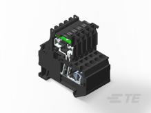 TE Connectivity-2271585-1 Steckverbinder, Klemmenblöcke Conn Terminal Block F 4 POS 6.15mm Spring Clamp DIN Rail 10A/Contact