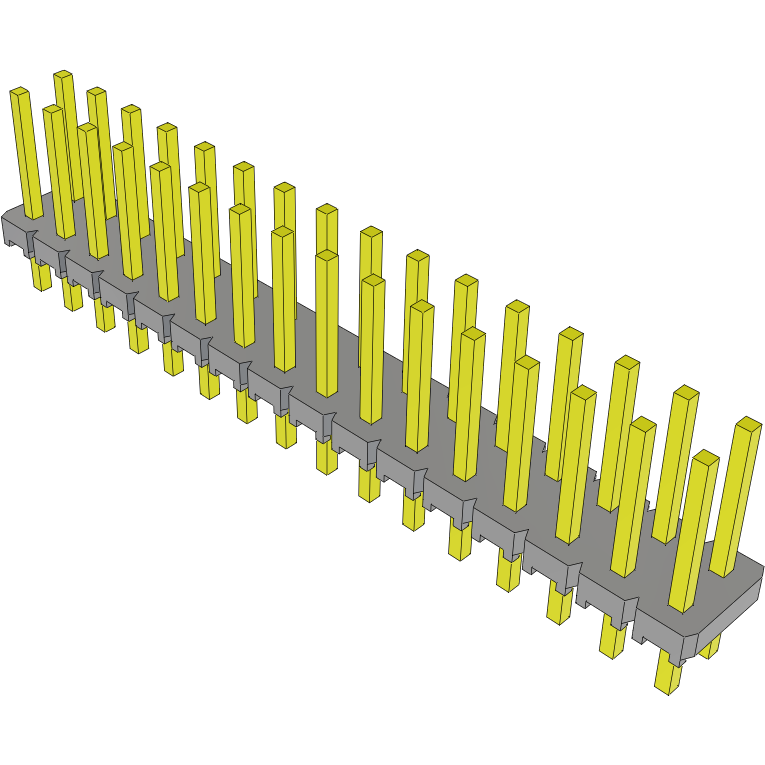 Samtec-MTLW-116-07-G-D-265 Steckverbinderleisten und Leiterplattenbuchsen Conn Unshrouded Header HDR 32 POS 2.54mm Solder ST Top Entry Thru-Hole Bulk